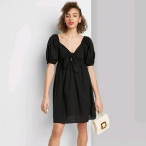Wild Fable Black Bow Dress NWT